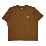 Carhartt T-Shirt - 2XL Brown Cotton