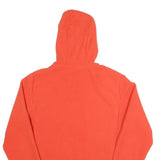 ELLESSE Mens Red Polyester Blend Hoodie Jacket S Zip Plain Sportswear