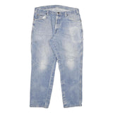 DICKIES Mens Blue Slim Jeans Denim Medium W34 L28 Workwear Zip Closure