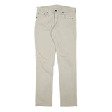 LEVI'S Mens Cotton Blend Beige Regular Straight Denim W30 L30 Zip Jeans Classic