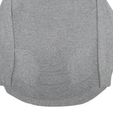 Womens Grey Plain Jumper Round Neck Basic Knit L Casual Comfort Lightweight