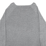 Womens Grey Plain Jumper Round Neck Basic Knit L Casual Comfort Lightweight