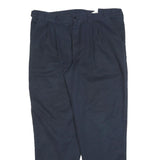 DICKIES Mens Cotton Blend Navy Regular Fit Straight Leg Trousers W38 L30