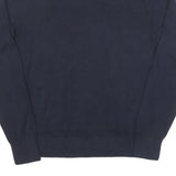 TOMMY HILFIGER Mens Navy Blue Plain V Neck Basic Knit Jumper M Cotton Blend
