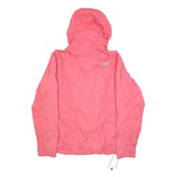 THE NORTH FACE Womens Pink Outdoor Jacket M Polyester Zip Hooded Plain Light