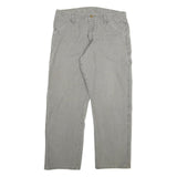 DICKIES Mens Regular Fit Grey Cotton Blend Denim Jeans W34 L30 Workwear Casual