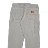 DICKIES Mens Regular Fit Grey Cotton Blend Denim Jeans W34 L30 Workwear Casual
