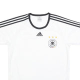 ADIDAS Mens White Black Germany Football T-Shirt M Short Sleeve Crew Neck Sports