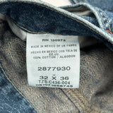 Lee Carpenter Jeans - 32W 36L Blue Cotton