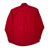 Embroidered Logo Chaps Ralph Lauren Shirt - Large Red Cotton