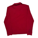 Lacoste Long Sleeve Polo Shirt - XL Red Cotton