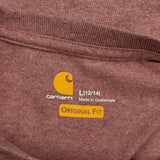 Carhartt T-Shirt - Large Brown Cotton