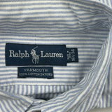Ralph Lauren Striped Shirt - Large Blue Cotton