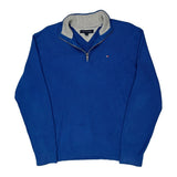 Tommy Hilfiger 1/4 Zip - XL Blue Cotton