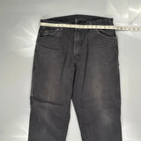Dickies Double Knee Carpenter Trousers - 36W 31L Black Cotton