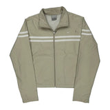 Age 8-10 Nike Striped Windbreaker - Medium Beige Polyester