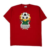 Wisconsin Soccer Camp Reebok Single Stitch T-Shirt - XL Red Cotton
