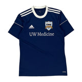 Seattle United Adidas Football Shirt - Small Blue Polyester