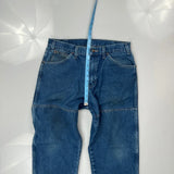 Dickies Double Knee Carpenter Jeans - 36W 31L Blue Denim