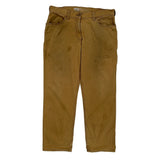 Carhartt Carpenter Trousers - 33W 30L Brown Cotton