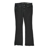 Size 32 Miss Me Boot Cut Jeans - 34W UK 12 Black Cotton Blend