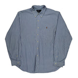 Ralph Lauren Striped Shirt - XL Blue Cotton