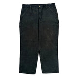 Carhartt Double Knee Carpenter Pants - 38W 30L Black Cotton