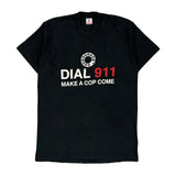 Dial 991 Fruit Of The Loom Single Stitch T-Shirt - Large Black Cotton