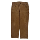 Dickies Carpenter Trousers - 38W 32L Brown Cotton