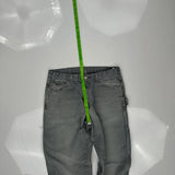Dickies Double Knee Carpenter Trousers - 34W 32L Grey Cotton