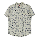 Levis Short Sleeve Shirt - Medium Blue Cotton