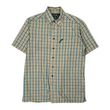 Ecko Unltd Checked Short Sleeve Shirt - Medium Beige Cotton