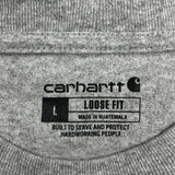 Carhartt T-Shirt - Large Gray Cotton