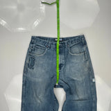 Southpole Graphic Jeans - 35W 28L Blue Denim