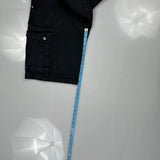 Urban Safari Cargo Shorts - 30W 11L Black Cotton