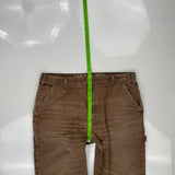 Dickies Carpenter Trousers - 38W 30L Brown Cotton