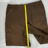 Tommy Hilfiger Cargo Shorts - 36″ Waist Brown Cotton