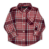 Age 3-6 Months Tommy Hilfiger Checked Shirt - 3XS Blue Cotton