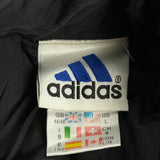 Adidas Striped Track Jacket - Large Blue Polyester