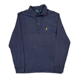 Ralph Lauren Rugby Shirt - Large Navy Cotton
