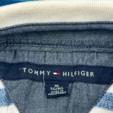 Tommy Hilfiger Striped Polo Shirt - XL Blue Cotton