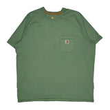 Carhartt T-Shirt - 2XL Green Cotton