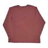 Carhartt Long Sleeve T-Shirt - 2XL Red Cotton