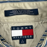 Tommy Hilfiger Striped Shirt - Large White Cotton