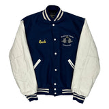 Made In USA Holloway Varsity Jacket - Large Navy Wool Blend