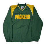 Packers Nfl Football Windbreaker - Large Yellow Polyester