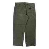 Dickies Carpenter Pants - 34W 29L Green Cotton