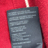 Tommy Hilfiger Striped Polo Shirt - Large Red Cotton