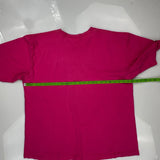 Single Stitch Snoopy Cartoon T-Shirt - XL Pink Cotton