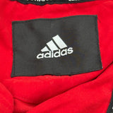 Wisconsin Adidas Track Jacket - Medium Red Polyester